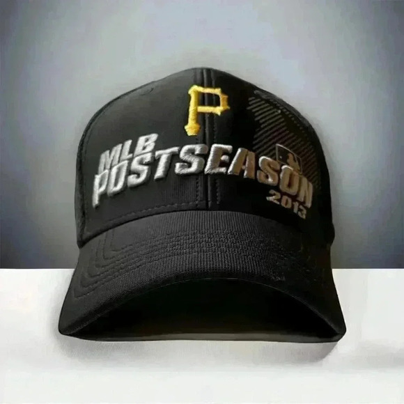 Pittsburgh Pirates MLB Authentic Strapback 2013 Post-Season Black  Baseball Hat - Picture 1 of 5